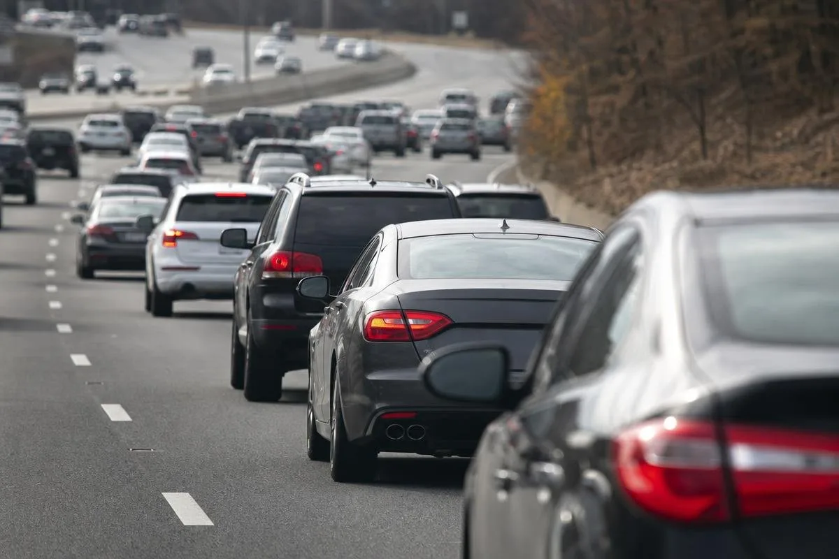 Congested traffic on a Northern Virginia interstate