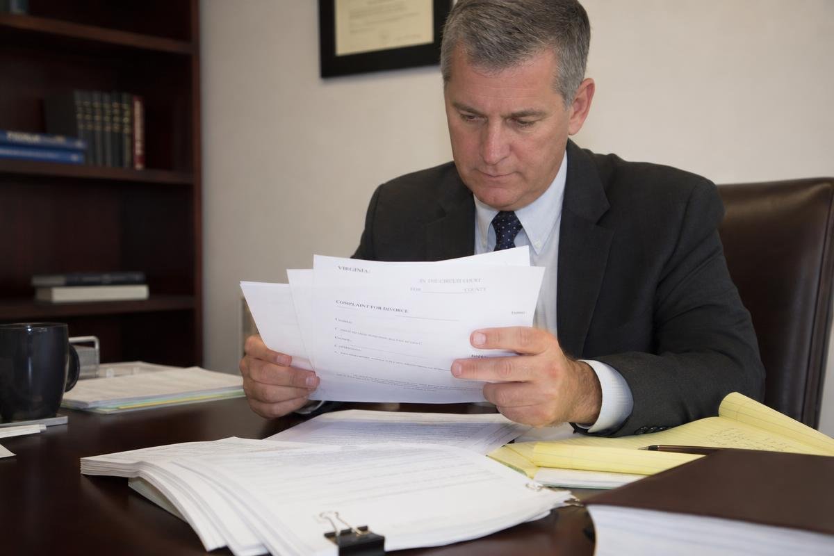 Attorney walking a client through the Virginia divorce process step by step