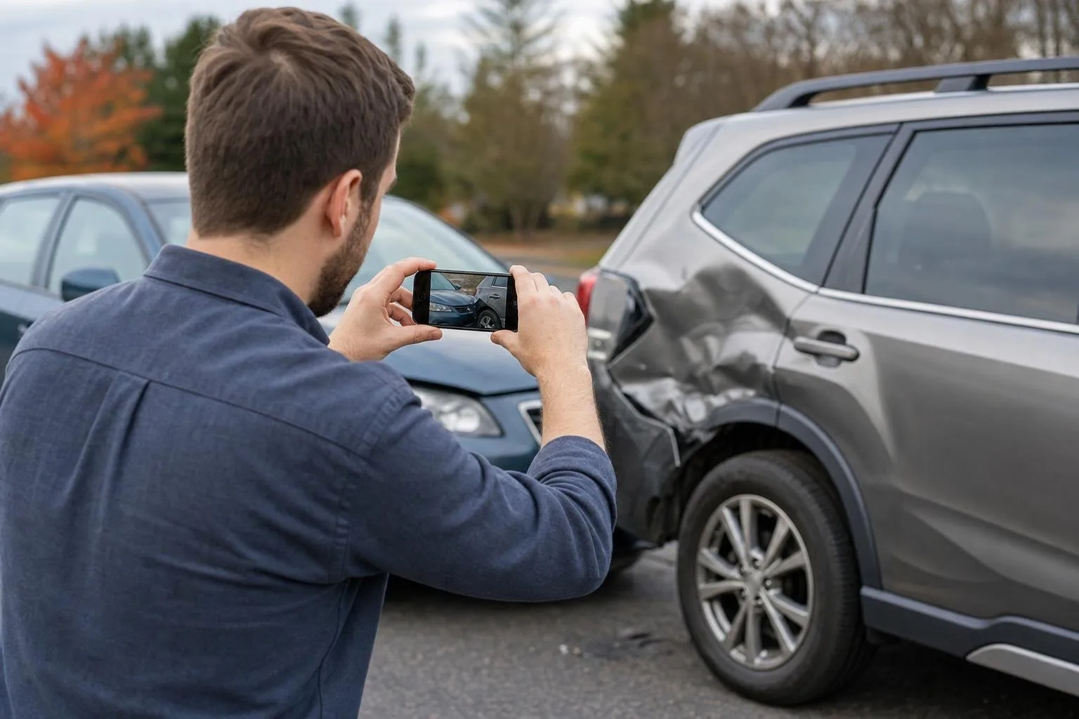 documenting a car accident scene in Virginia for an insurance claim