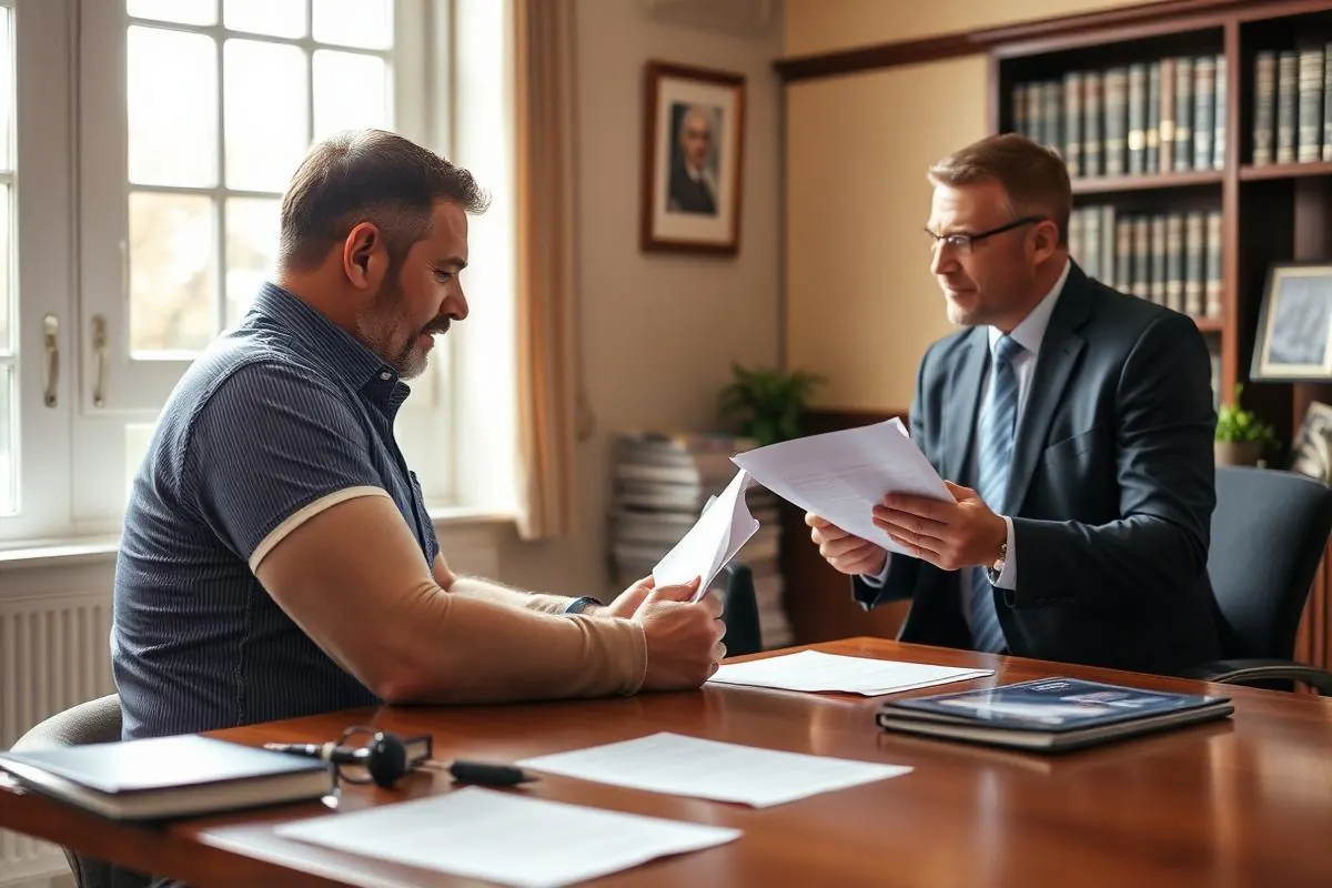 Truck Accident – Client meeting with an attorney at The Alvarez Law Firm in Alexandria, VA