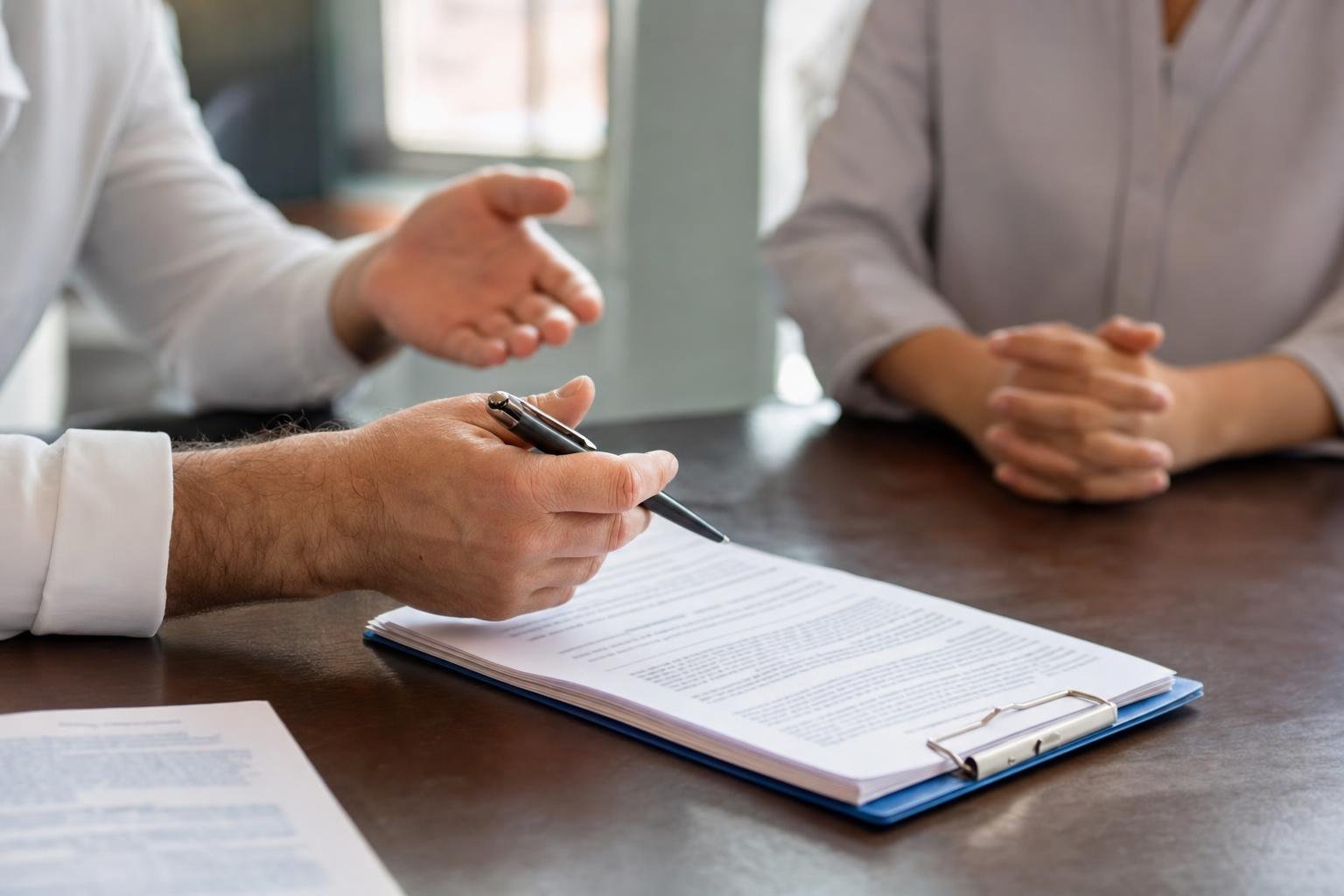 attorney reviewing medical bills and damage records to value a Virginia injury claim
